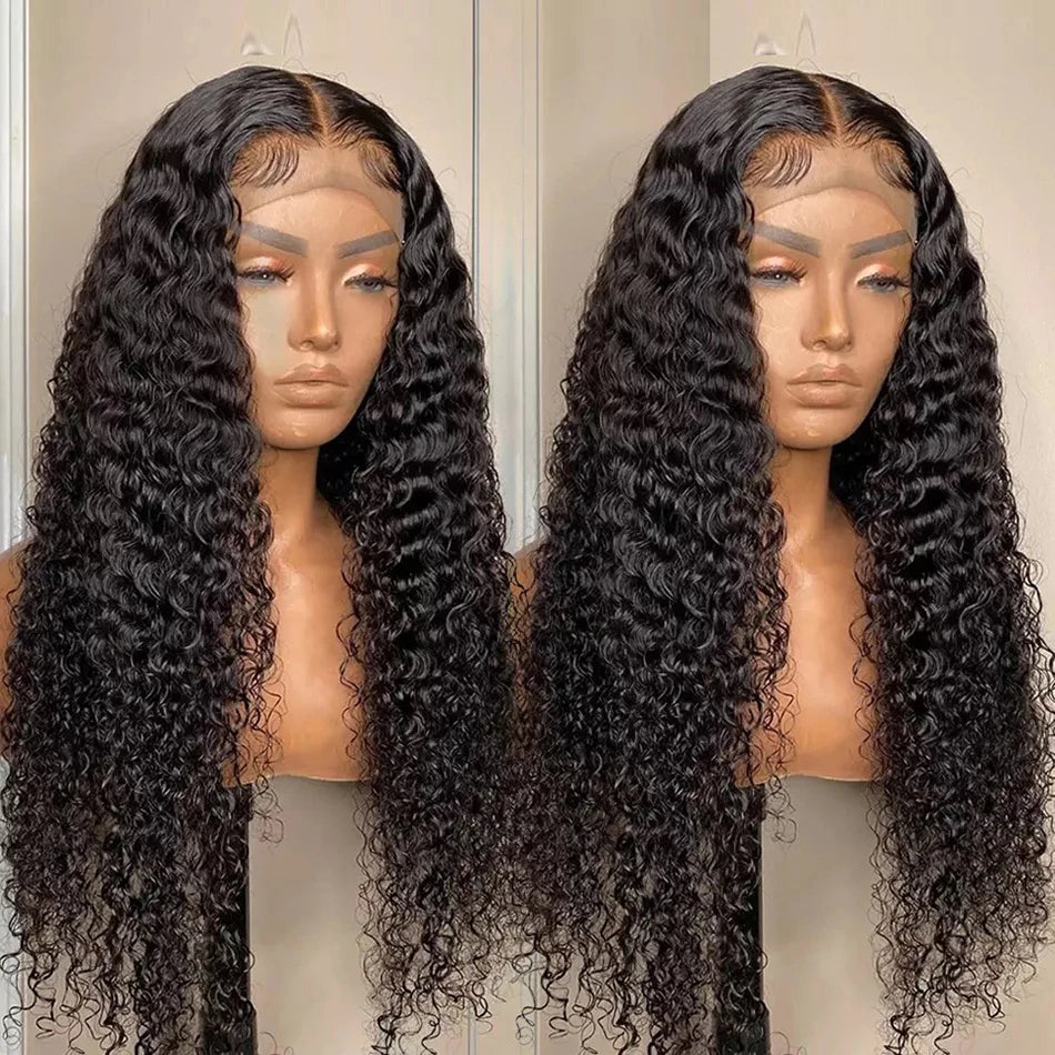 40Inch Long Full Bouncy 13X6 HD Lace Frontal Wig Jerry Curly Lace Front Human Hair Wigs Water Curly Frontal Wigs For Black Women