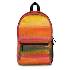 Backpack - Large Water-resistant Bag Autumn Fall Watercolor Abstract Print