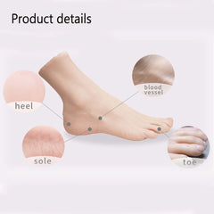 Silicone Feet Model Realistic Fake Foot Female Mannequin Display Sandal Shoe Sock Art Sketch Nail