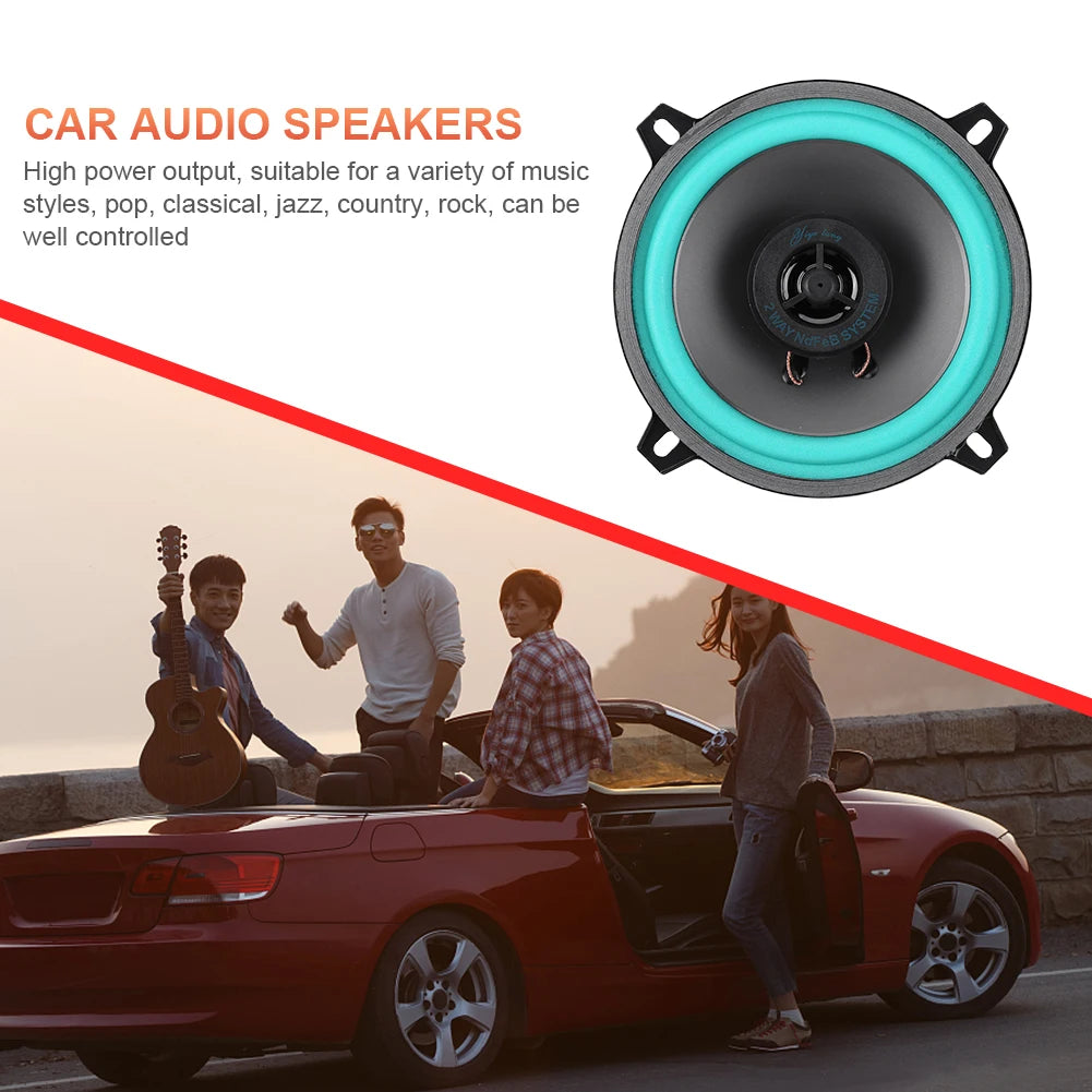 4/5/6 Inch Car Speakers 100/160W HiFi Coaxial Subwoofer Universal Automotive Audio Music Full Range Frequency Car Stereo Speaker