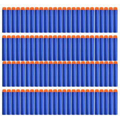 200/100pcs Blue Solid Round Head Bullets 7.2cm For Nerf Series Blasters Refill Darts Kids Toy Gun Accessories