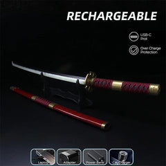 Roronoa Zoro Katana LED Light Up Sword Role-playing Weapons Props Sandai kitetsu Yubashiri Halloween Gifts