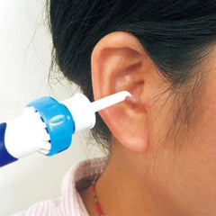 Ear Wax Remover Cordless Plastic Electric Ear Cleaner Safe Earwax Pick Cleaner with Soft Heads for Home Hospital