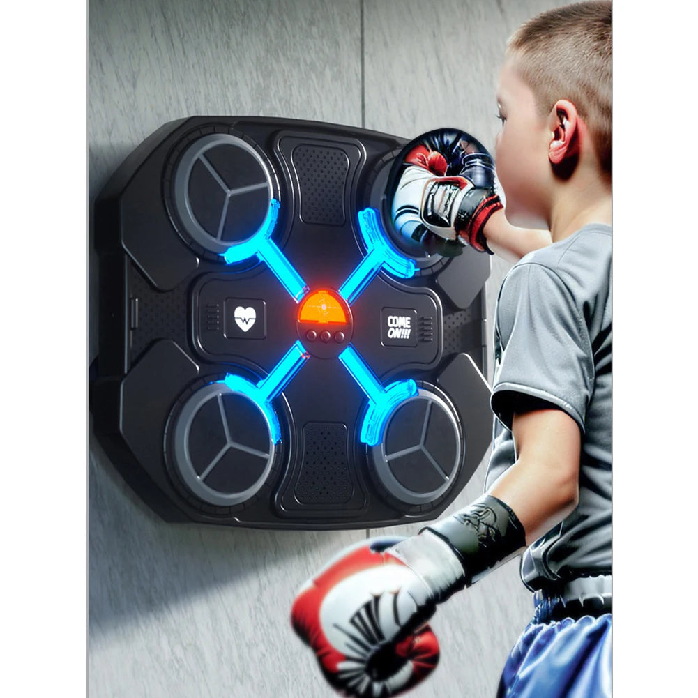 Smart Music Boxing Machine Adult/Children Sports Response Target LED Luminous Boxing Training Bag Home Punching Bag