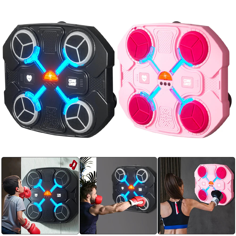 Smart Music Boxing Machine Adult/Children Sports Response Target LED Luminous Boxing Training Bag Home Punching Bag