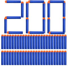 200/100pcs Blue Solid Round Head Bullets 7.2cm For Nerf Series Blasters Refill Darts Kids Toy Gun Accessories