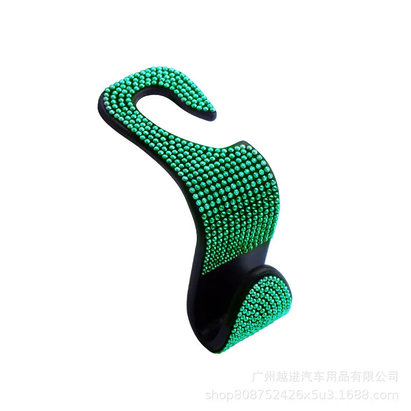 Bling Vehicle Seat Headrest Hook Front Seat, Car Hook Bling Automotive Hangers for Purse, Bag, Handbag, Grocery, Car Accessories