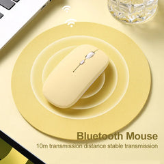 Bluetooth Mouse Wireless Mute Ergonomic Portable Mini Office Mouse Durable Keyboard Color Selectable For Multiple Devices