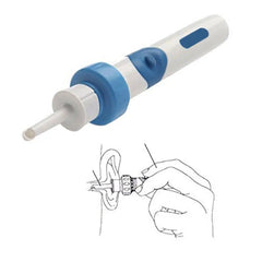 Ear Wax Remover Cordless Plastic Electric Ear Cleaner Safe Earwax Pick Cleaner with Soft Heads for Home Hospital