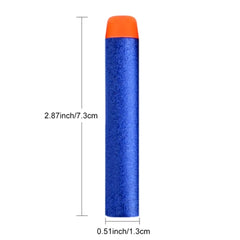 200/100pcs Blue Solid Round Head Bullets 7.2cm For Nerf Series Blasters Refill Darts Kids Toy Gun Accessories