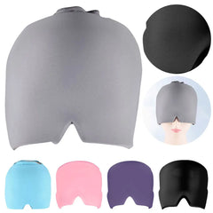 Migraine Relief Hat Reusable Relief Headache Hat Flexible Gel Cold Headache Ice Cap For Relieve Pain Ice Hat Eye Mask Relief Hat