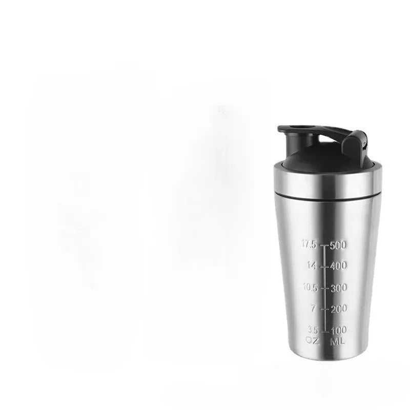 New Stainless Steel Cup Vacuum Mixer Outdoor Drink Kettle Detachable Double Layer Whey Protein Powder Sports Shaker Water Bottle