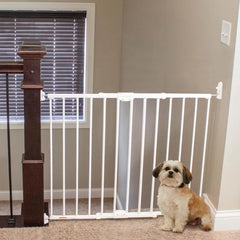 North States MyPet Wide ClearPath Staircase and Hallway Pet Gate: 28.68"-47.85" Wide Dog Gate. Hardware Mount Dog Gates for The