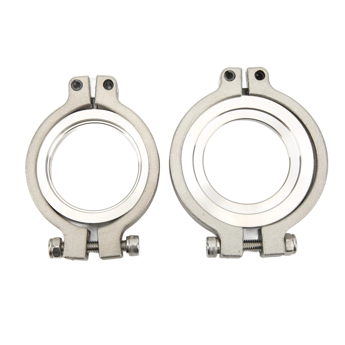 44 mm Wastegate V Band Clamp Set Stainless Steel Inlet Flang Repair Kit Replacement for TiAL MV‑R and MV‑S