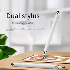 Double Head Capacitor Pen Disc Silicone Head Dual-purpose Stylus Video Clip Drawing Office Retouching Mobile Phone Tablet Pen