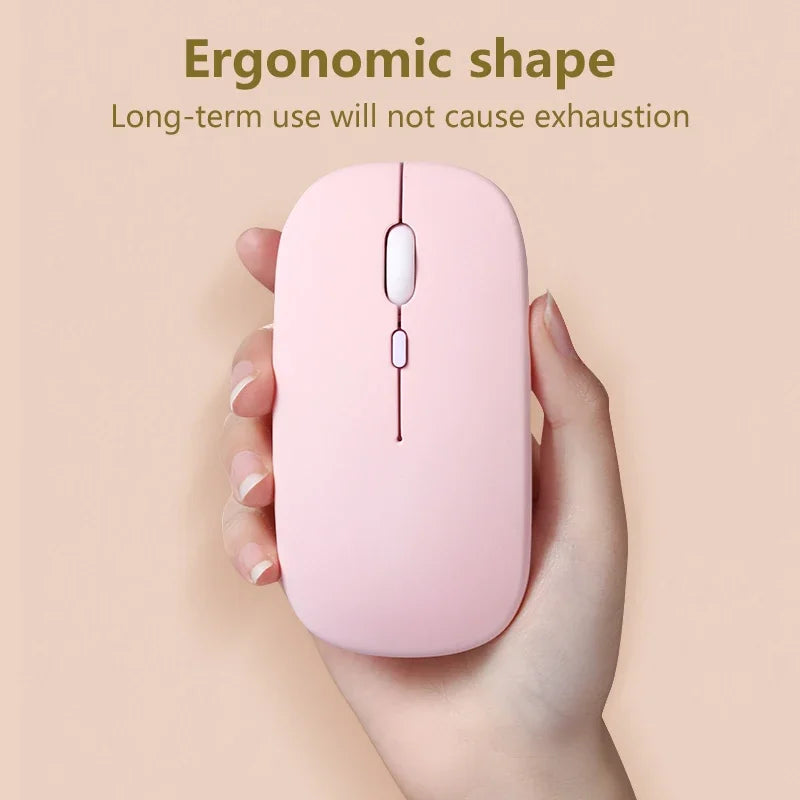 Bluetooth Mouse Wireless Mute Ergonomic Portable Mini Office Mouse Durable Keyboard Color Selectable For Multiple Devices