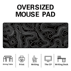 Gaming Mouse Pad Gamer Computer Accessories Large Keyboard Pad Table Mat Black Mousepad for Office Laptop Desk Accessory