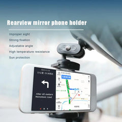 Car Phone Holder 360 Degree Car Rearview Mirror Mount Phone Holder Extension Bracket