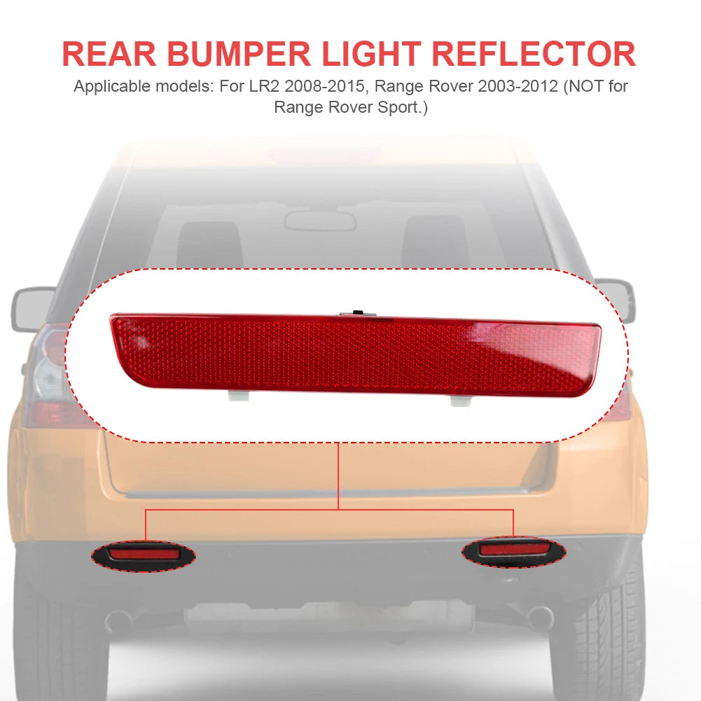 Rearview Bumper Reflector Automotive Exterior Parts Rear-end Reflector for Range Rover 2003-2012 for Range Rover LR2 2008-2015