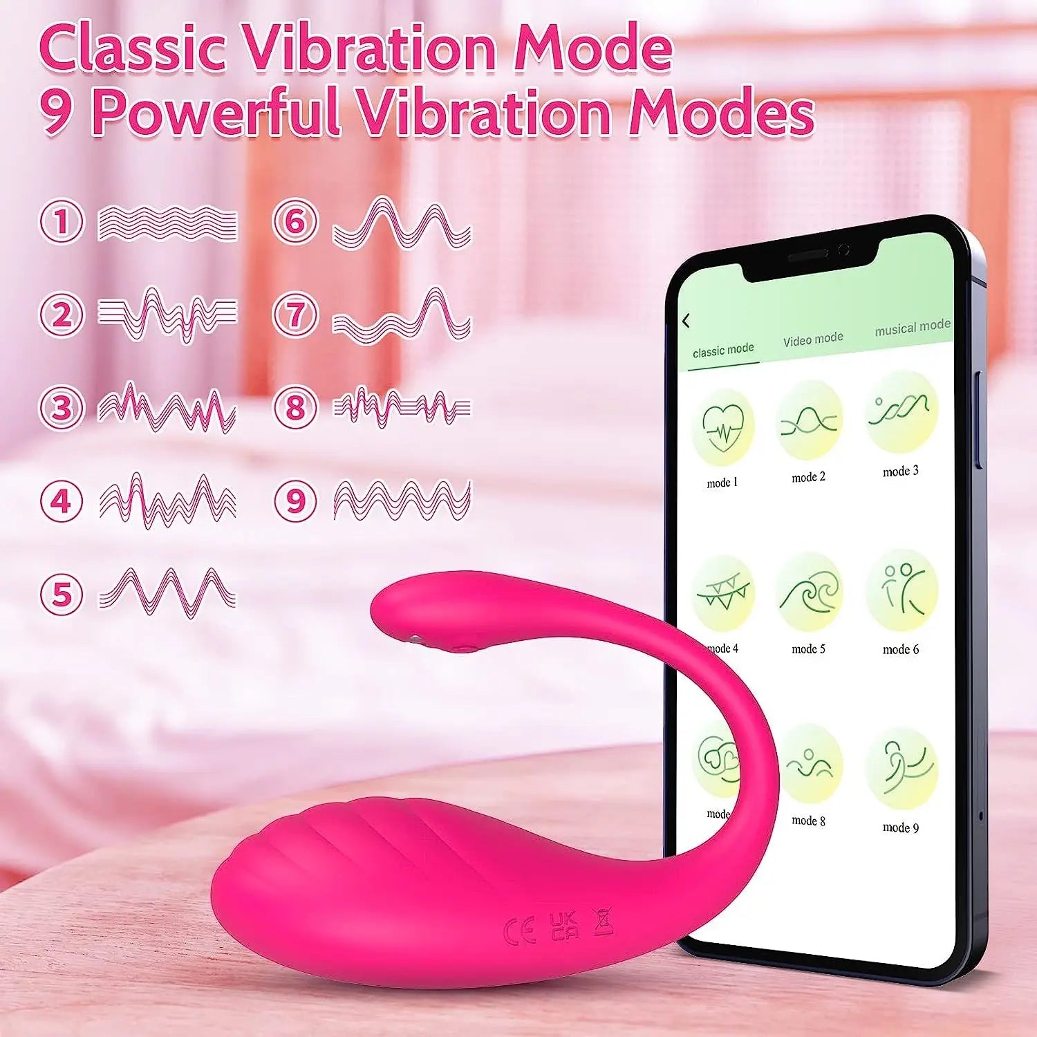 Remote Vibrator with App Control Vibradores with 9 Powerful Vibrations G Spot Vibrator Sex Toys Vibrators Adult Toy