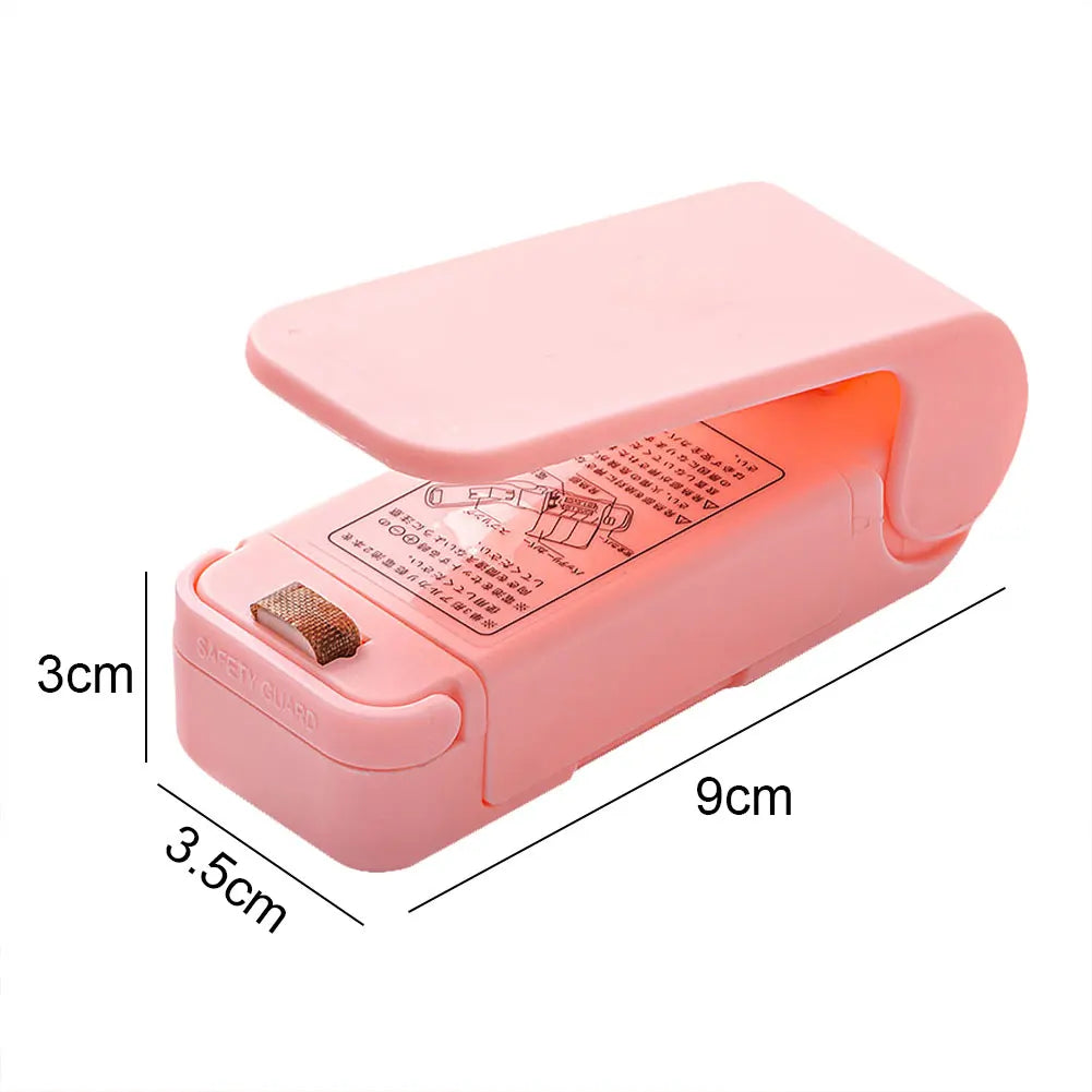 1/2PCS Mini Plastic Bag Sealer Machine Storage Bag Clip Sealing Storage Machine Portable Sealer Food Packing Seal Kitchen Gadget