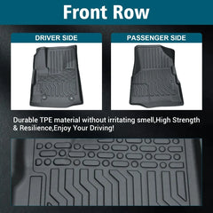 TPE Rubber Car Floor Mats Compatible with 12-17 Equinox GMC Terrain GMC Denali