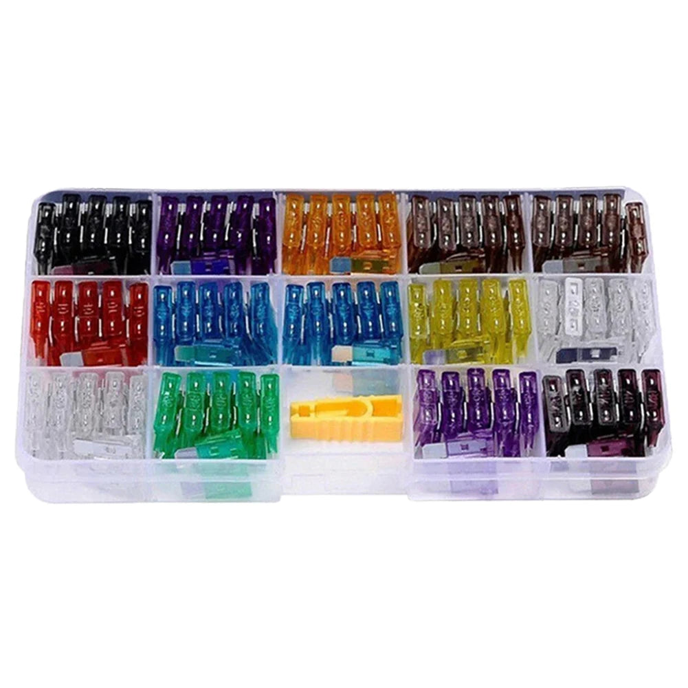 100/140/300Pcs Car Fuses Assortment Kit Medium Mini Auto Car Fuses 2A/3A/5A/7.5A/10A/15A/ 20A/25A/30A/35A Blade Fuses Automotive