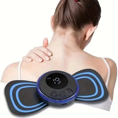 Portable Mini Massage Patch, USB Rechargeable Full Body Sports Massager for Shoulder, Neck, Whole Body