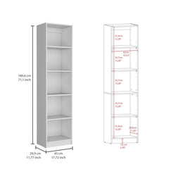 2 Piece Living Room Set with 2 White Bookcases Contemporary Living Room Furniture