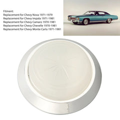 Round Dome Light Base and Lens 8732777 Replacement for Chevy Nova Impala Camaro Chevelle