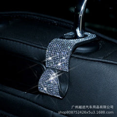 Bling Vehicle Seat Headrest Hook Front Seat, Car Hook Bling Automotive Hangers for Purse, Bag, Handbag, Grocery, Car Accessories