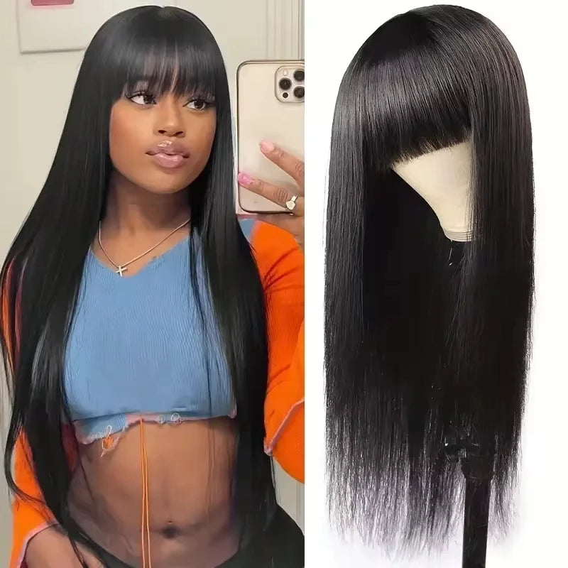 Bone straight 3x1 hd lace frontal human hair wig for women 30 inch lace front brazilian tansparent Full Machinew wigs on sale