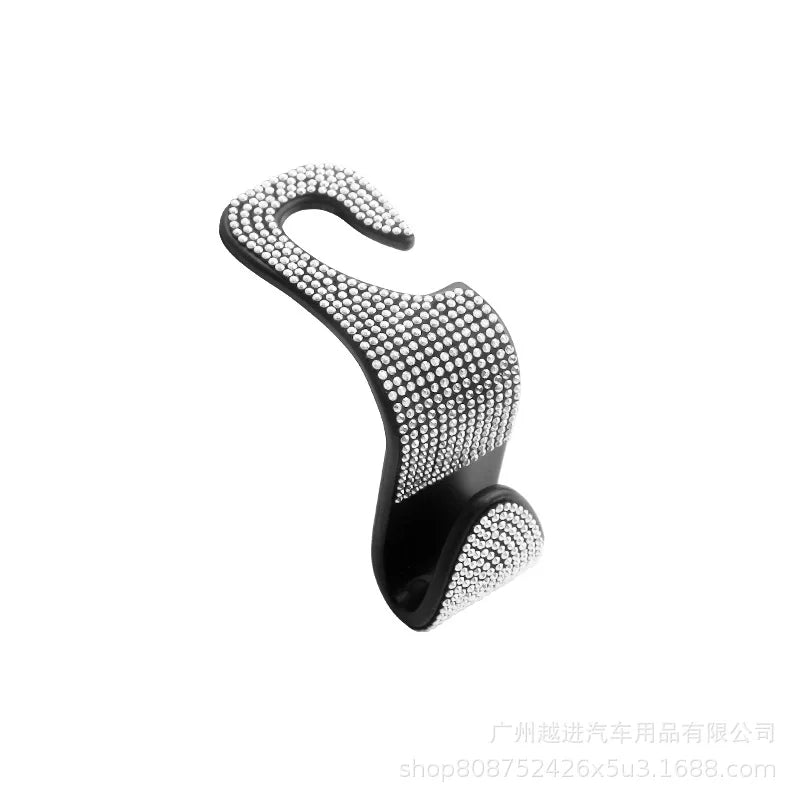 Bling Vehicle Seat Headrest Hook Front Seat, Car Hook Bling Automotive Hangers for Purse, Bag, Handbag, Grocery, Car Accessories