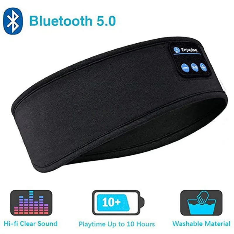 Bluetooth Earphones Sports Sleeping Headband Elastic Wireless Headphones Music Eye Mask Wireless Bluetooth Headset Headband