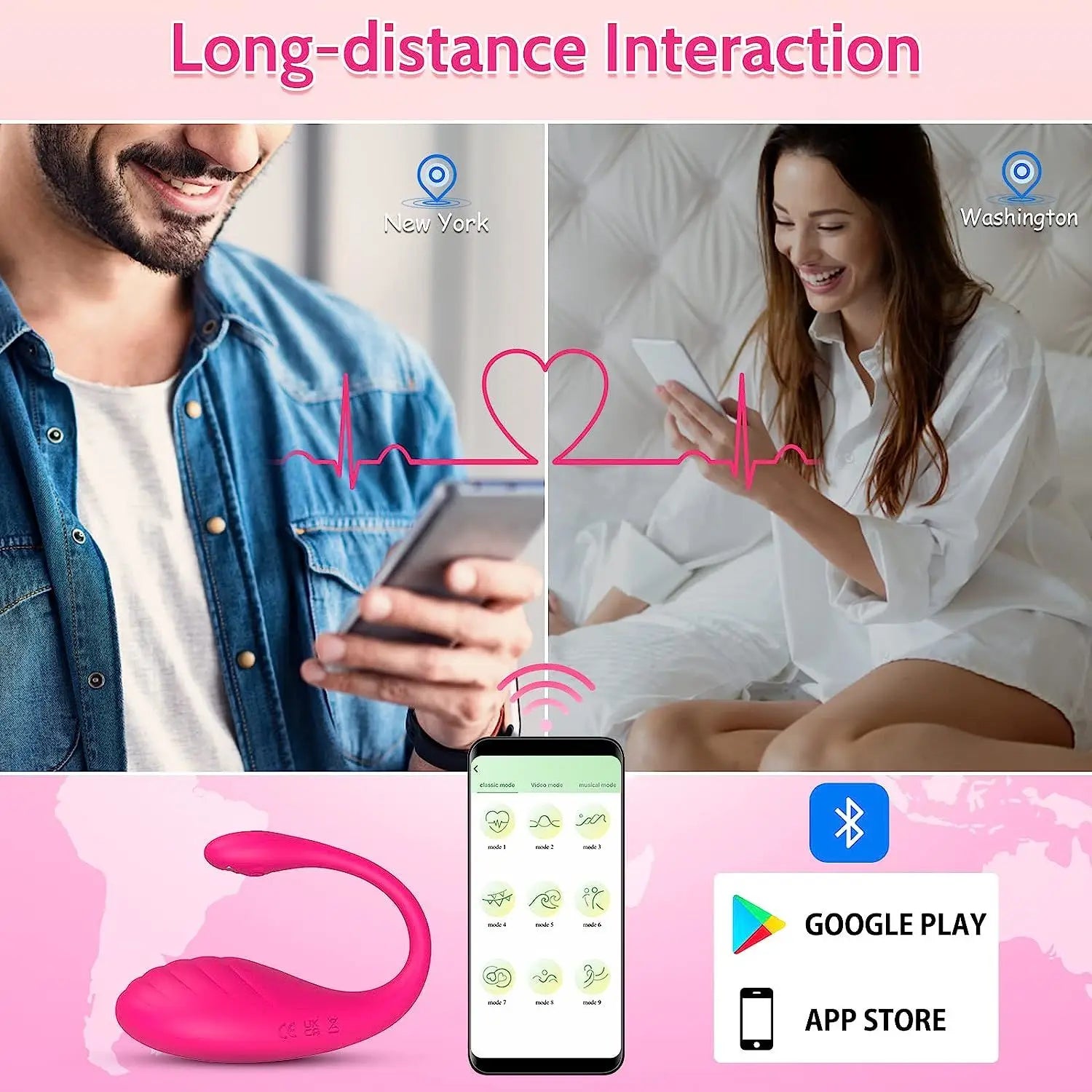 Remote Vibrator with App Control Vibradores with 9 Powerful Vibrations G Spot Vibrator Sex Toys Vibrators Adult Toy