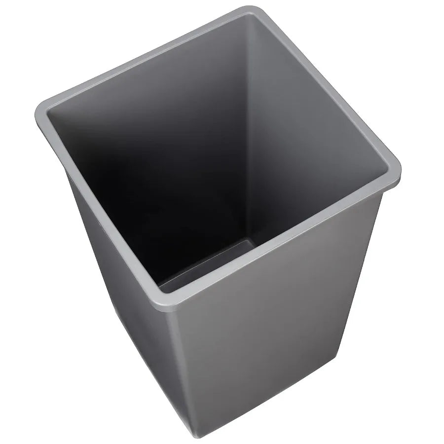 Square Waste Container 25 gallons Pack of 2 Grey (Previously AmazonCommercial brand)