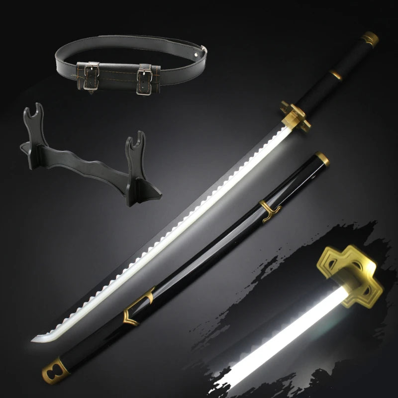 Roronoa Zoro Katana LED Light Up Sword Role-playing Weapons Props Sandai kitetsu Yubashiri Halloween Gifts