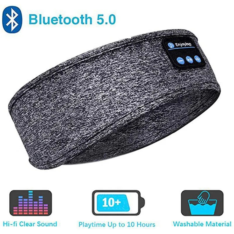 Bluetooth Earphones Sports Sleeping Headband Elastic Wireless Headphones Music Eye Mask Wireless Bluetooth Headset Headband