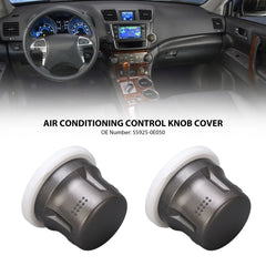 2Pcs Air Conditioning Control Knob Cover 55925‑0E050 Replacement for Toyota Highlander 2009 to 2013