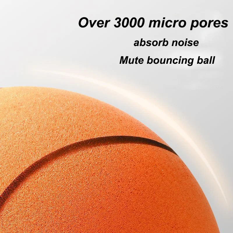 New Silent Basketball PU High Density Foam Mute Ball Size 3/5/7 Indoor Bouncing Basketball Quiet No Noise Children Sports Toys