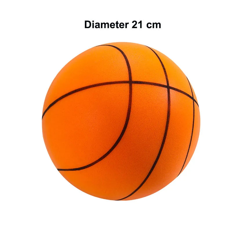 New Silent Basketball PU High Density Foam Mute Ball Size 3/5/7 Indoor Bouncing Basketball Quiet No Noise Children Sports Toys