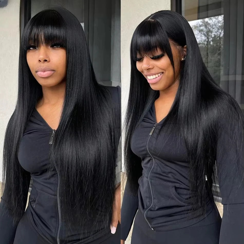 Bone straight 3x1 hd lace frontal human hair wig for women 30 inch lace front brazilian tansparent Full Machinew wigs on sale