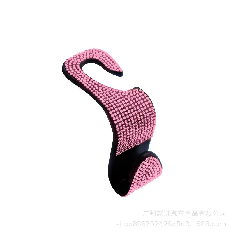 Bling Vehicle Seat Headrest Hook Front Seat, Car Hook Bling Automotive Hangers for Purse, Bag, Handbag, Grocery, Car Accessories