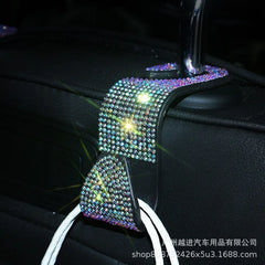 Bling Vehicle Seat Headrest Hook Front Seat, Car Hook Bling Automotive Hangers for Purse, Bag, Handbag, Grocery, Car Accessories