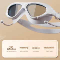 Professional Swimming Goggles HD Waterproof Anti Fog Silicon Swimming Cap Water Racing Sports Equipment for Men Women