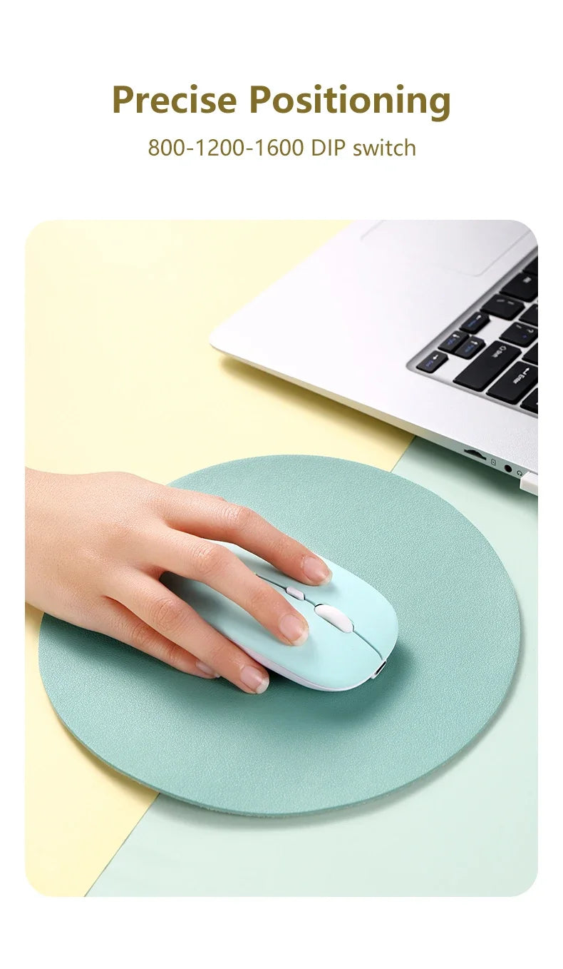 Bluetooth Mouse Wireless Mute Ergonomic Portable Mini Office Mouse Durable Keyboard Color Selectable For Multiple Devices