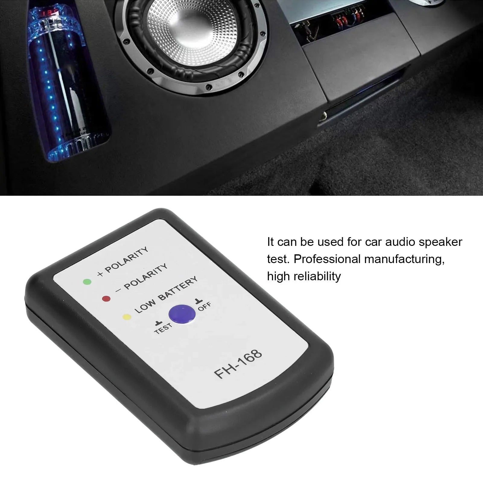 Universal Car Phase Tester Audio Speaker Horn Positive Negative Polarity PH Phasemeter Automotive Accessories