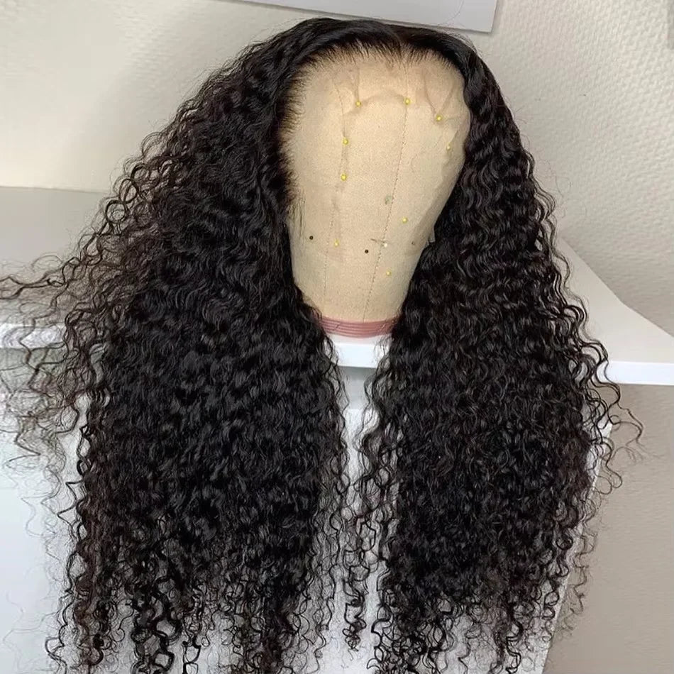 40Inch Long Full Bouncy 13X6 HD Lace Frontal Wig Jerry Curly Lace Front Human Hair Wigs Water Curly Frontal Wigs For Black Women