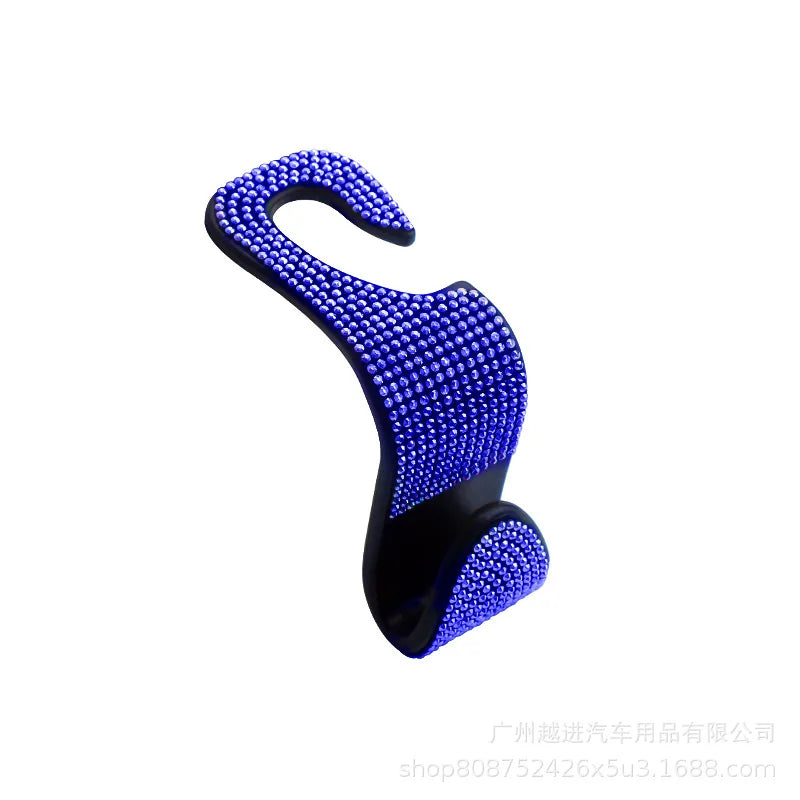 Bling Vehicle Seat Headrest Hook Front Seat, Car Hook Bling Automotive Hangers for Purse, Bag, Handbag, Grocery, Car Accessories