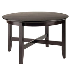 Round Coffee Table Espresso Modern Living Room Furniture